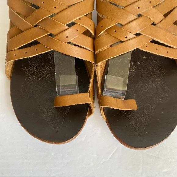 Free People Tan Strappy Sandals - Picture 3 of 11